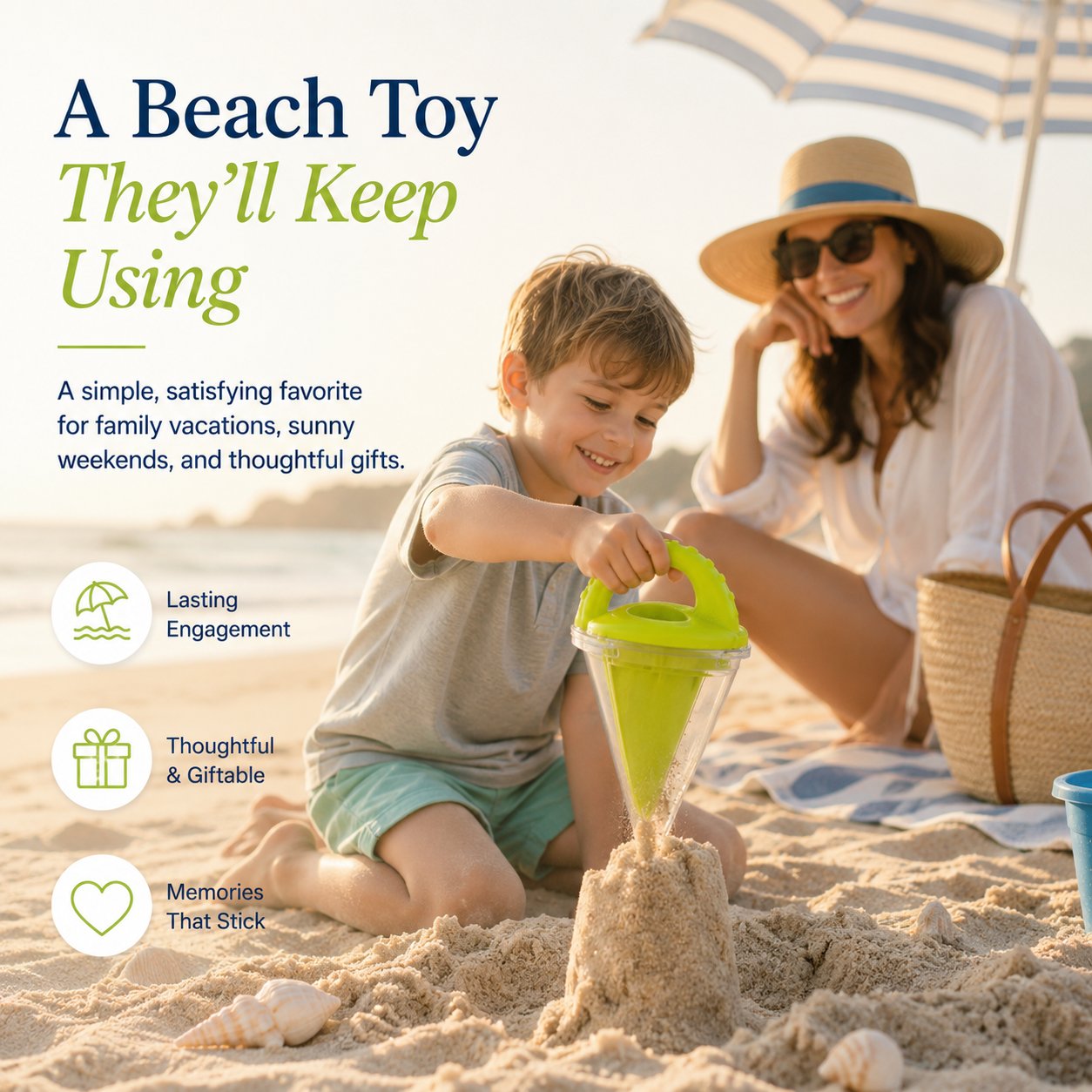 🔥🏖️ Kids Beach Sand Funnel Toy for Drawing and Pouring