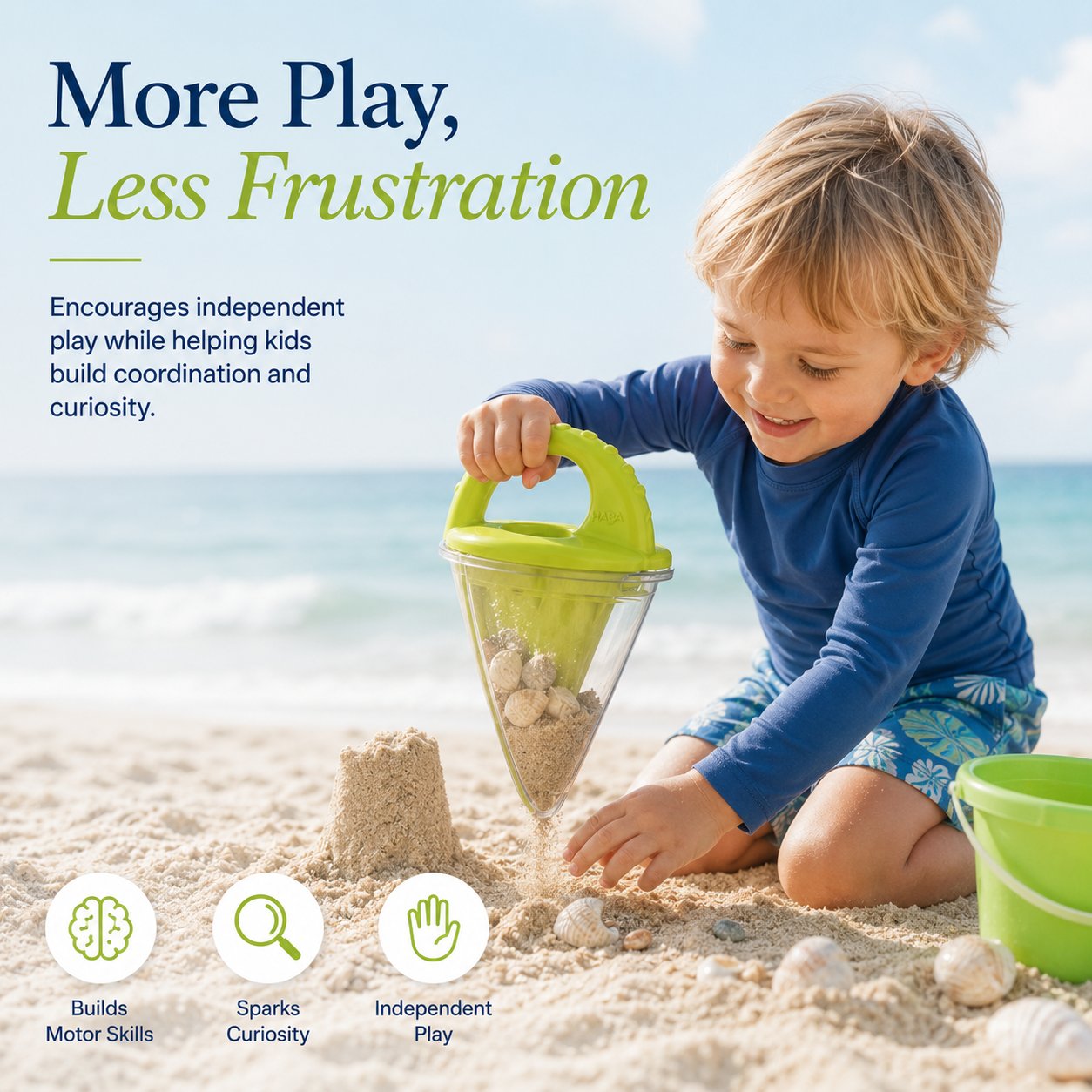 🔥🏖️ Kids Beach Sand Funnel Toy for Drawing and Pouring