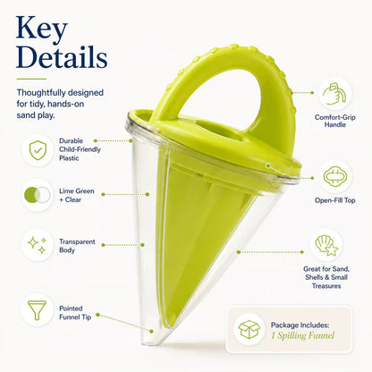 🔥🏖️ Kids Beach Sand Funnel Toy for Drawing and Pouring