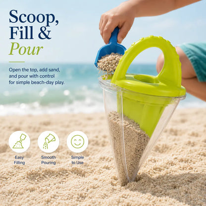 🔥🏖️ Kids Beach Sand Funnel Toy for Drawing and Pouring