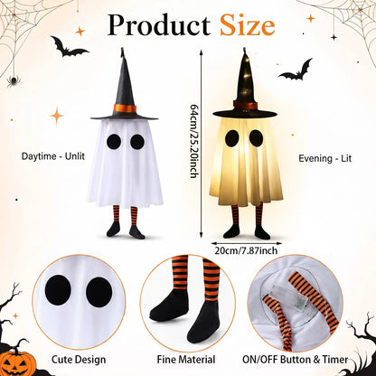 👻 3-Piece Halloween Hanging Ghost Decorations | Cute & Spooky Indoor & Outdoor Decor