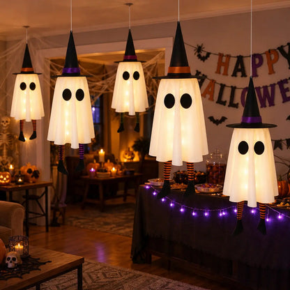👻 3-Piece Halloween Hanging Ghost Decorations | Cute & Spooky Indoor & Outdoor Decor