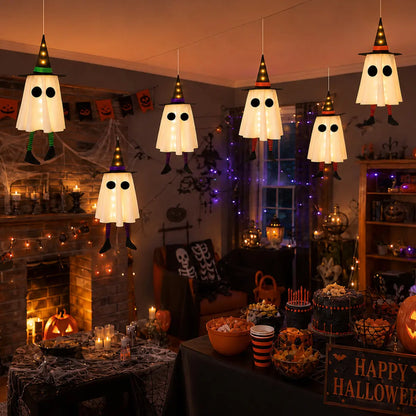 👻 3-Piece Halloween Hanging Ghost Decorations | Cute & Spooky Indoor & Outdoor Decor