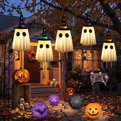 👻 3-Piece Halloween Hanging Ghost Decorations | Cute & Spooky Indoor & Outdoor Decor