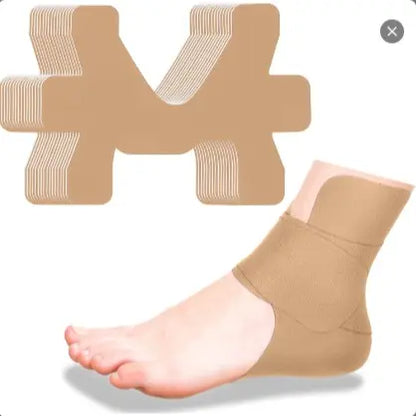 🔥 Pre-cut Ankle Kinesiology Tape (Unisex/Waterproof) — Breathable, elastic athletic tape designed for sports; helps relieve pain, reduce swelling, support ligaments, and maintain freedom of movement.