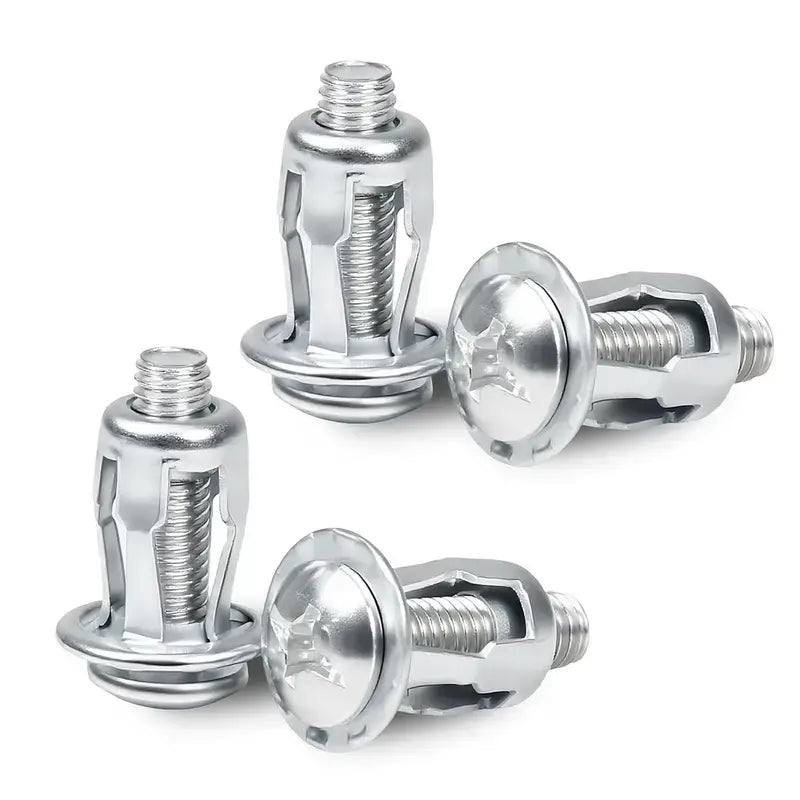 Heavy-Duty Carbon Steel Button Rivet Locking Nuts Set - Durable, Rustproof, Bolt-Compatible Industrial & Furniture Hardware for Panel Fixing, Sheet Metal Repair (M4, M5, M6 Sizes)