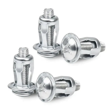 Heavy-Duty Carbon Steel Button Rivet Locking Nuts Set - Durable, Rustproof, Bolt-Compatible Industrial & Furniture Hardware for Panel Fixing, Sheet Metal Repair (M4, M5, M6 Sizes)