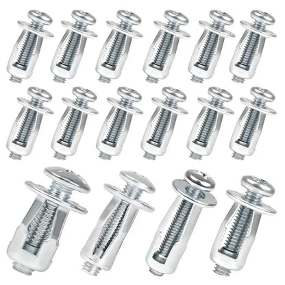 Heavy-Duty Carbon Steel Button Rivet Locking Nuts Set - Durable, Rustproof, Bolt-Compatible Industrial & Furniture Hardware for Panel Fixing, Sheet Metal Repair (M4, M5, M6 Sizes)