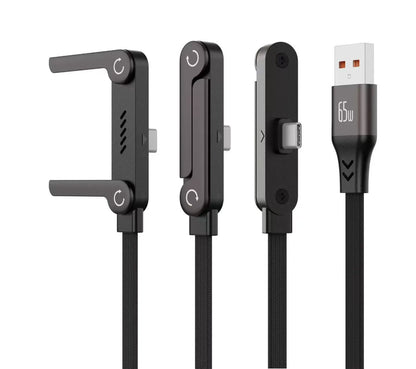 ⚡️240w super fast charging📱Invisible Holder Charger Cable with Stand